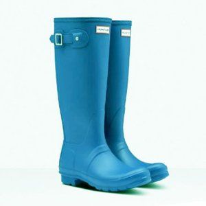 HUNTER Boots, Brand NEW Women's Original Tall Matte, Blue (Light House), Size: 8